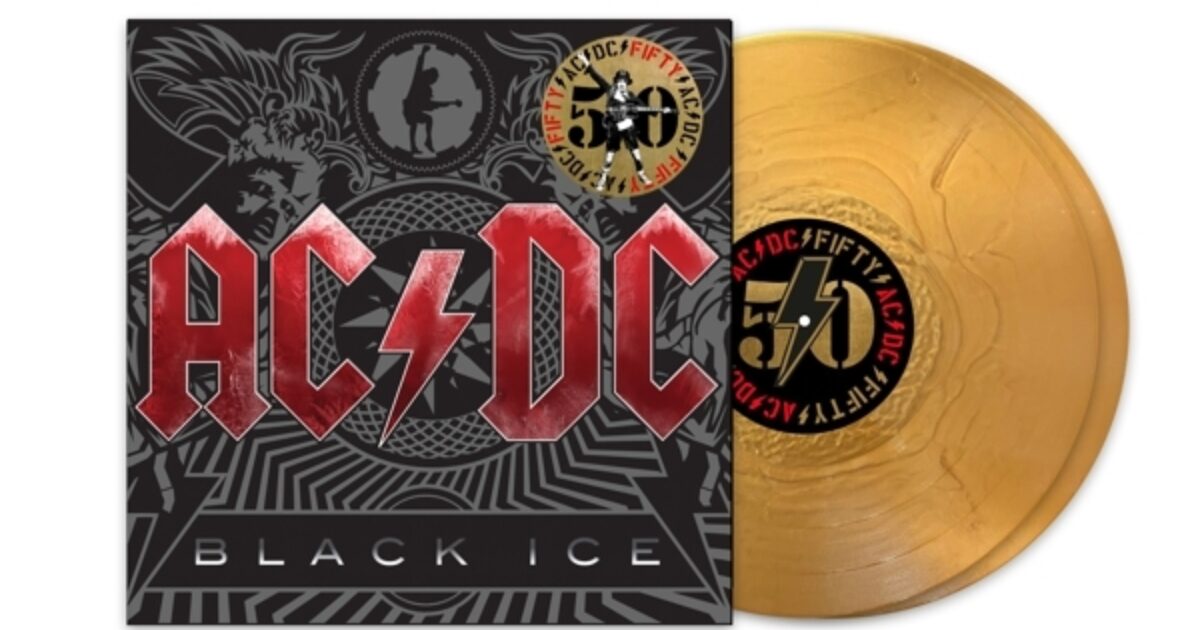 Ac/dc - Black Ice (50th Anniversary Gold Color Vinyl)  2LP