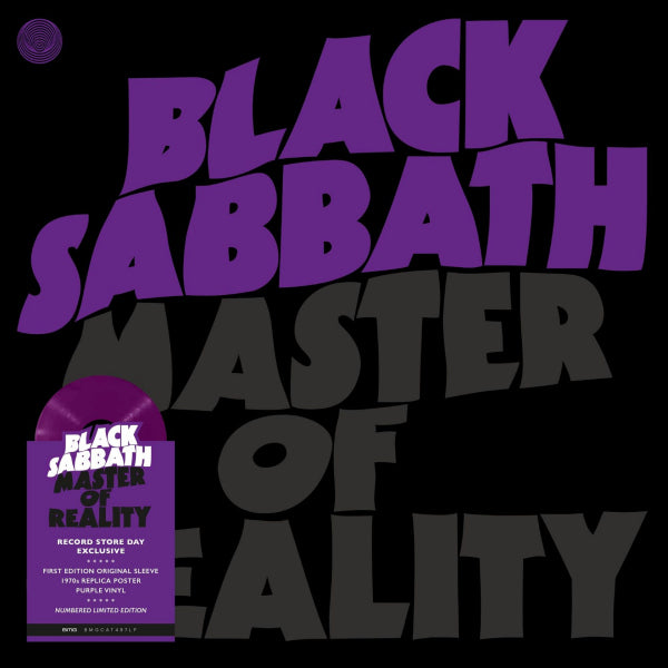 BLACK SABBATH- MASTER OF REALITY  RSD 2021, PURPLE VINYL INCLUDING POSTER