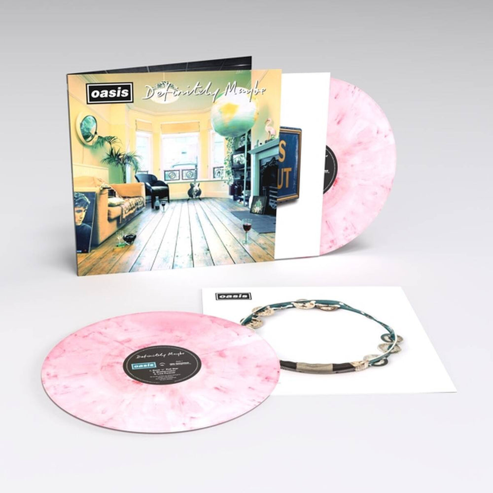 Oasis - Definitely Maybe  2LP Strawberry Cream Vinyl