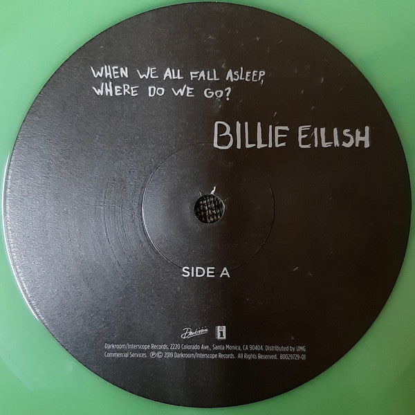 Billie Eilish - When We All Fall Asleep, Where Do We Go? Target Exclusive (Glow in the dark vinyl LP)