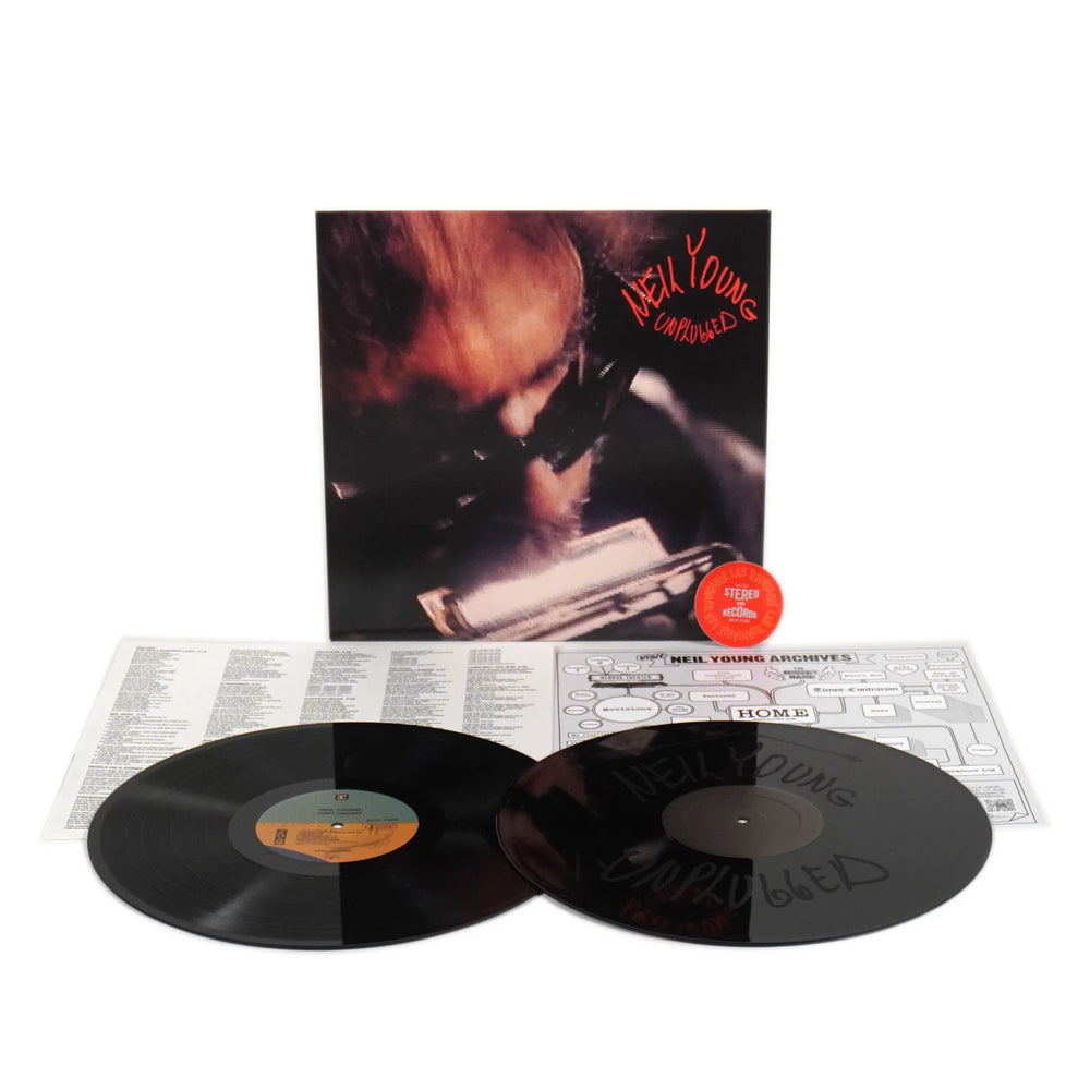 Neil Young - Unplugged - 2LP, Side "D" etched (LP)