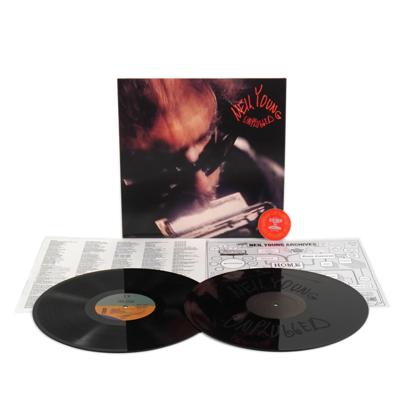 Neil Young - Unplugged - 2LP, Side "D" etched (LP)