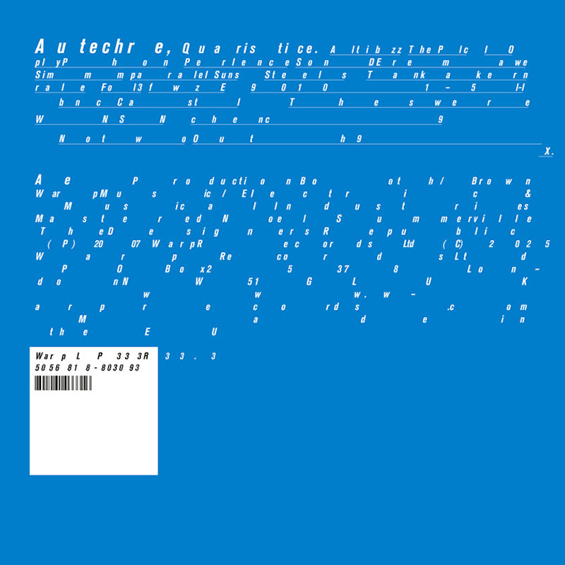 Autechre - Quaristice (LP)