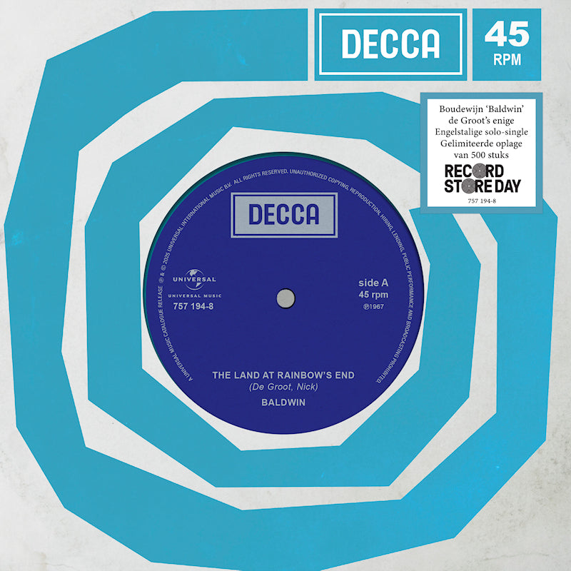 Baldwin (Boudewijn de Groot) - The Land At Rainbow's End (7-inch single)