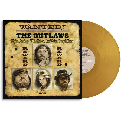 Jennings, Waylon, Willie Nelson, Jessi Colter, Tom - Wanted! the outlaws (50th anniversary) Gold Vinyl (LP)