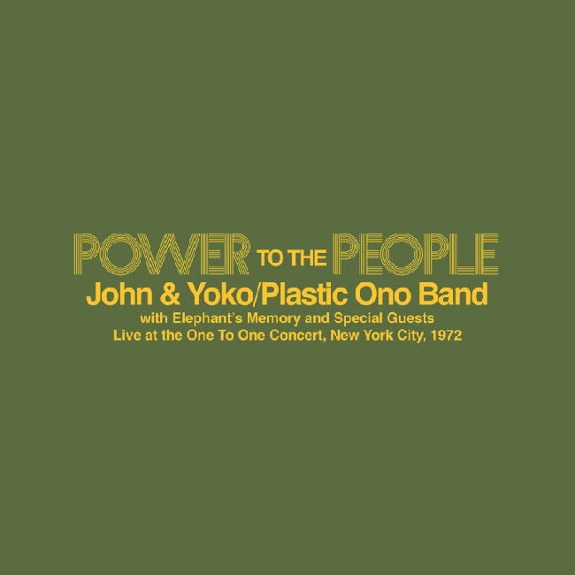 John & Yoko, The Plastic Ono Band, Elephant's Memory - Power To The People - Live at the One To One Concert, New York City, 1972 (12-inch maxi-single)