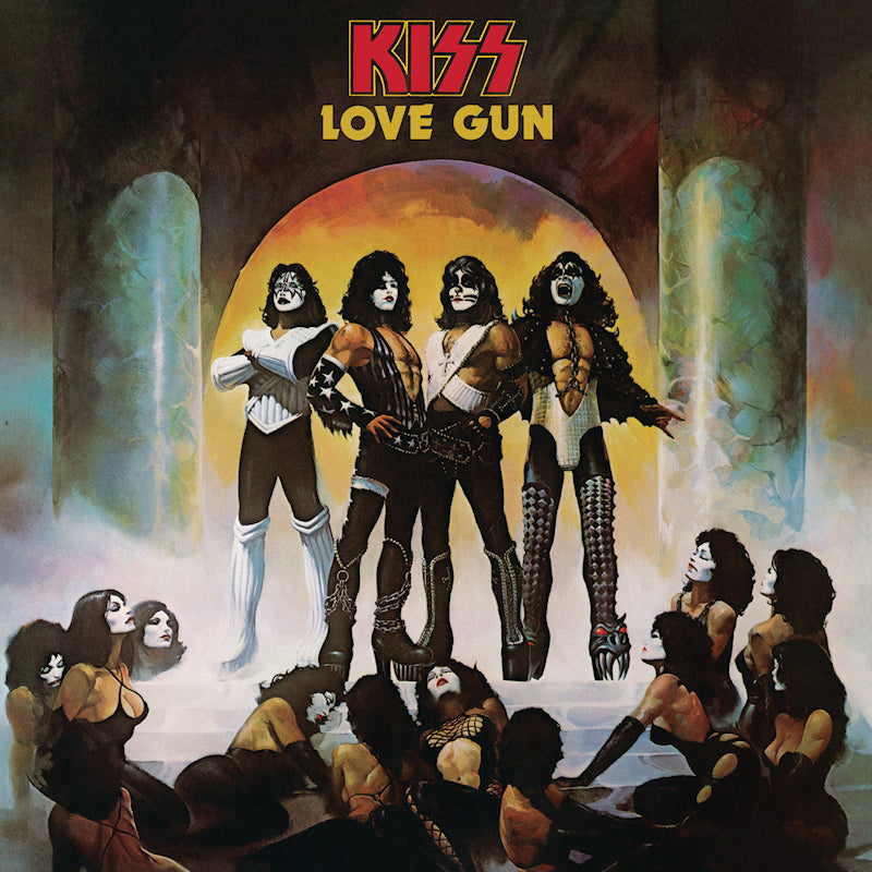 Kiss - Love gun - Tangerine/Aqua Splatter Vinyl (LP)