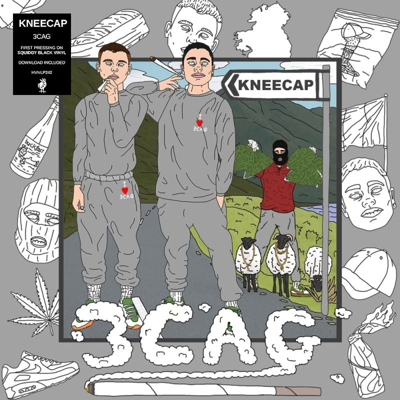 Kneecap - 3cag - Limited Squidgy Black Vinyl edition (LP)