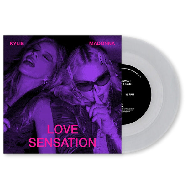 Kylie Minogue & Madonna - Love Sensation - Clear Vinyl 7" Single (7-inch single)