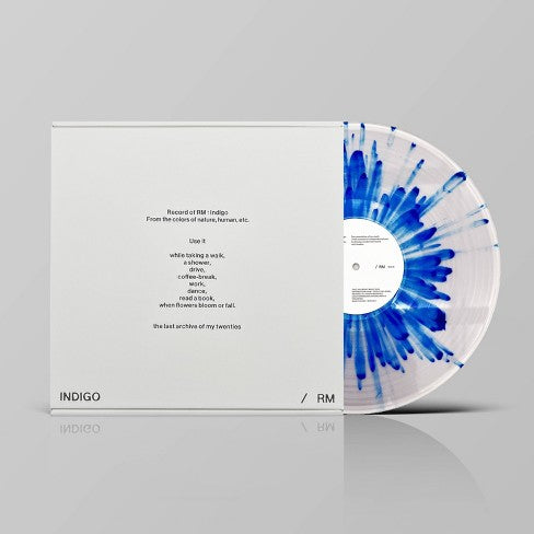 RM (BTS) - INDIGO  CLEAR BLUE SPLATTER VINYL