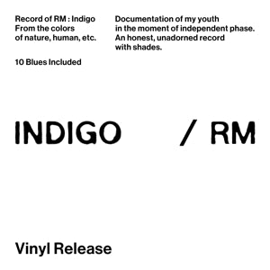 RM (BTS) - INDIGO  CLEAR BLUE SPLATTER VINYL