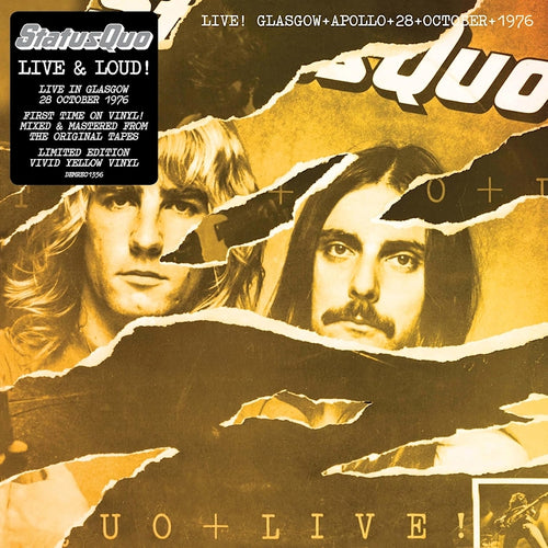 Status Quo - 28th october 1976 live! Yellow Vinyl (LP)