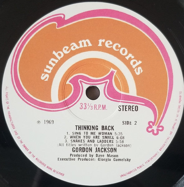 Gordon Jackson - Thinking Back (RSD  LP)