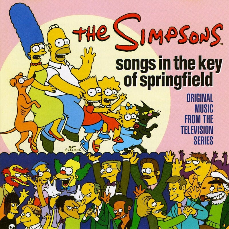 Simpsons - Songs in the key of Springfield Canary Yellow & Baby Pink vinyl (LP)