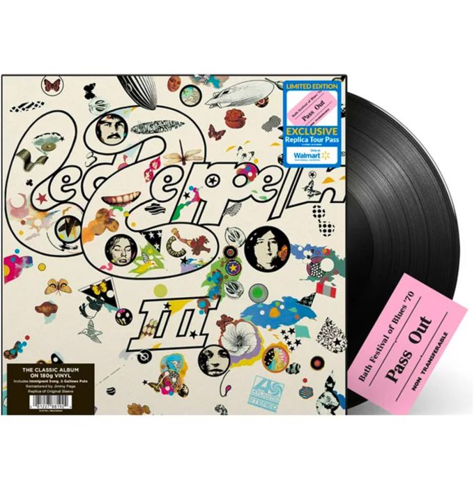 Led Zeppelin – Led Zeppelin III  WALMART EXCLUSIVE WITH COLLECTIBLE BACKSTAGE PASS REPLICA