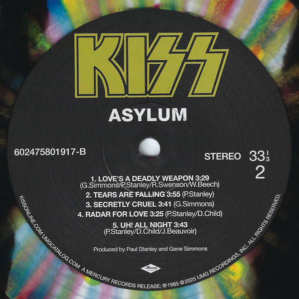KISS - ASYLUM - KISS ONLINE EXCLUSIVE - 40TH ANNIVERSARY SPLATTER VINYL (LP)