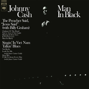 JOHNNY CASH - MAN IN BLACK Coloured Vinyl