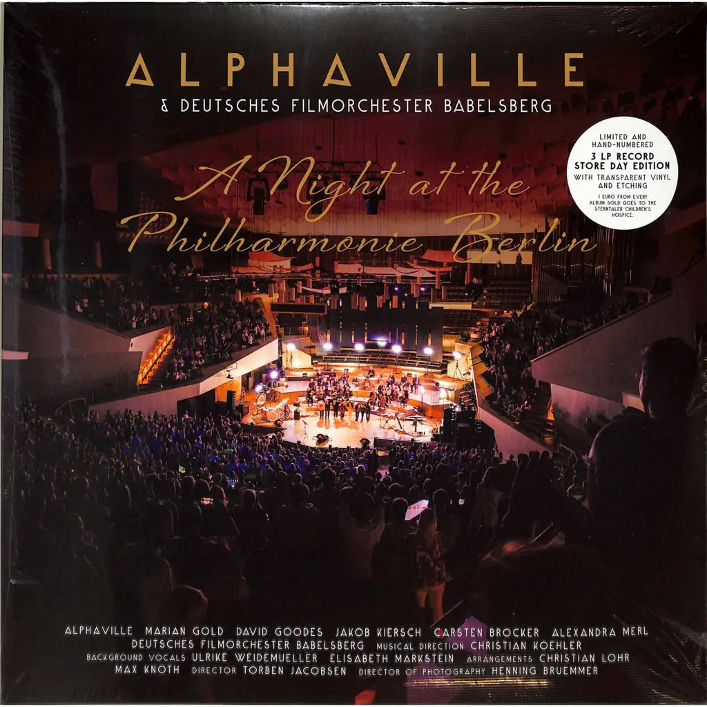 Alphaville & Deutsches Filmorchester Babelsberg – A Night At The Philharmonie Berlin  RSD 2024, Transparent Vinyl, 3LP