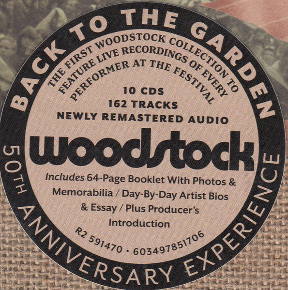WOODSTOCK - Woodstock - Back To The Garden 50th Anniversary Experience (CD BOX SET CD)