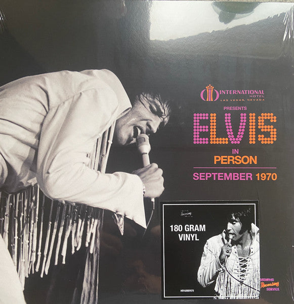 Elvis Presley - Las Vegas International Presents Elvis – September 1970  (LP)