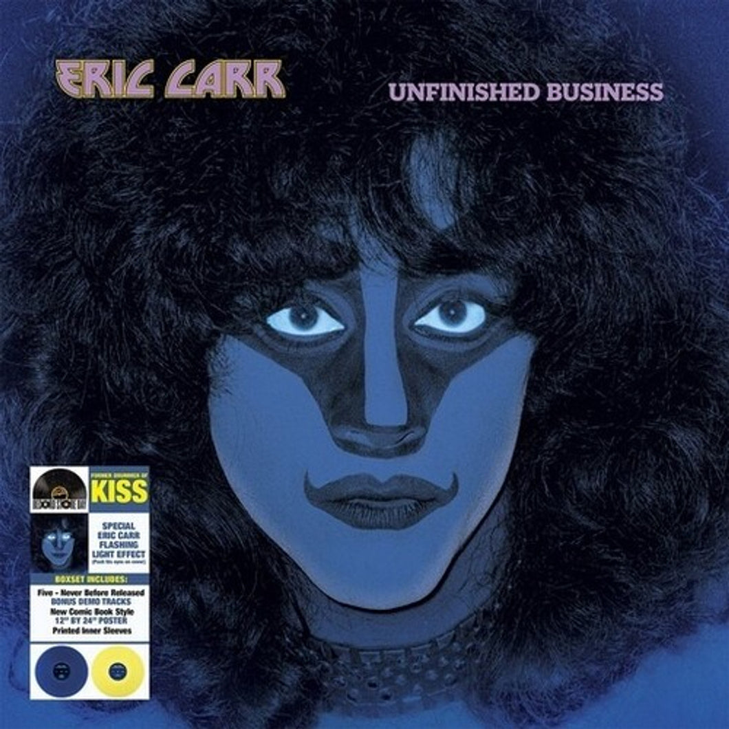 ERIC CARR - UNFINISHED BUSINESS  RSD24, COLOURED VINYL, WITH LIGHT-UP EYES!