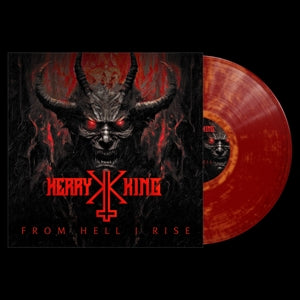 KERRY KING - FROM HELL I RISE  Dark Red/Orange Marbled Vinyl