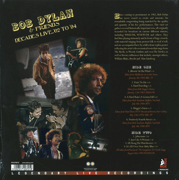 Bob Dylan & Friends - Decades Live '62-'94 (LP)