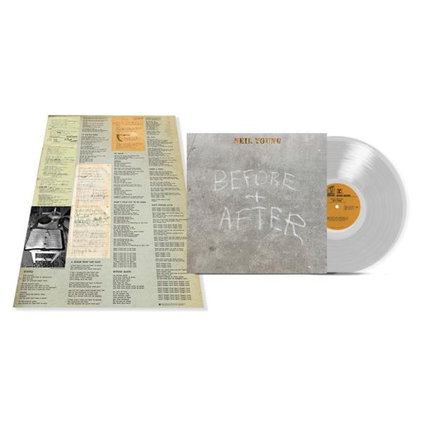 NEIL YOUNG - BEFORE AND AFTER  transparent Vinyl