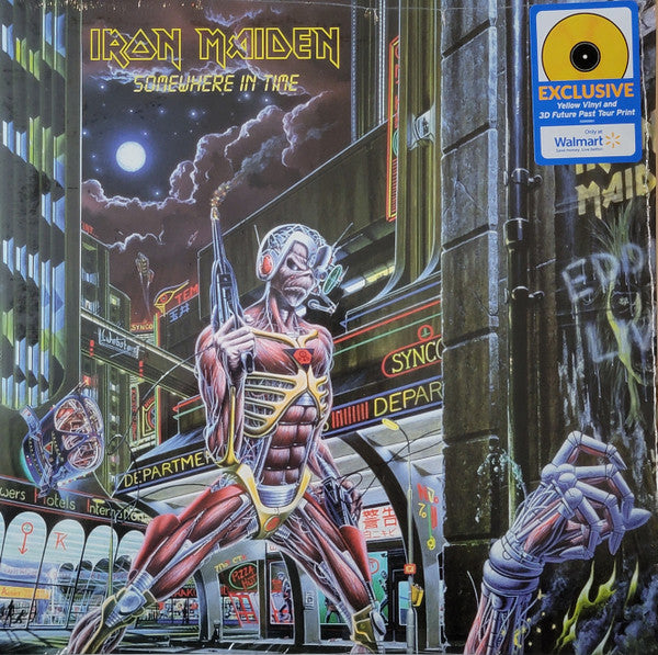 Iron Maiden - Somewhere In Time Walmart yellow vinyl (LP)
