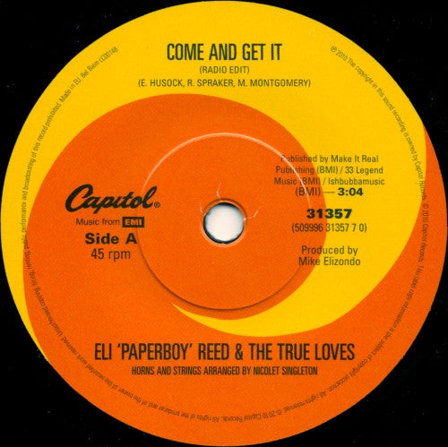 Eli "Paperboy" Reed & The True Loves - Come And Get It (7-inch single)