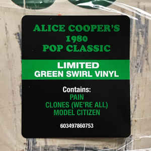 Alice Cooper - Flush the Fashion Coloured Vinyl