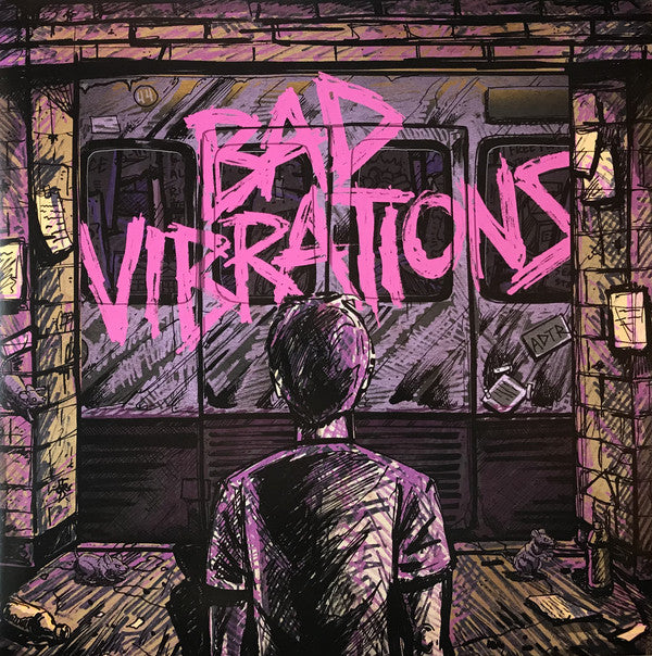 A Day To Remember ‎– Bad Vibrations Limited Edition, Coke Bottle Green w/ Baby Pink