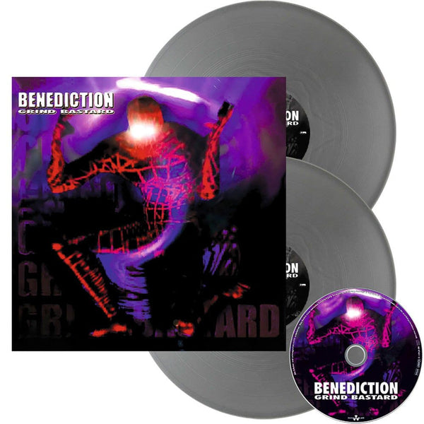 Benediction ‎– Grind Bastard Silver Vinyl