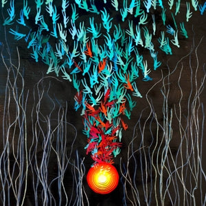 Bright Eyes - Down In the Weeds, Where the World Once Was - Red/Orange Coloured Vinyl 2LP