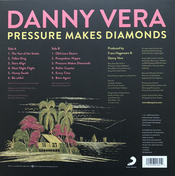 DANNY VERA - Pressure Makes Diamonds  Vinyl German Edition Different Cover