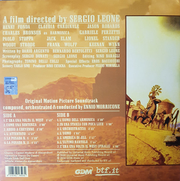 ENNIO MORRICONE - Once Upon a Time In the West  Black Friday Coloured Vinyl
