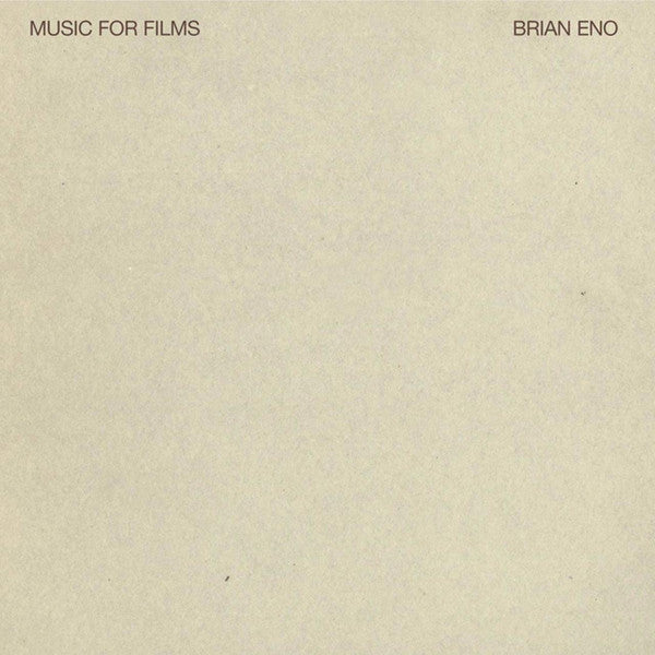 BRIAN ENO -  Music For Films Vinyl