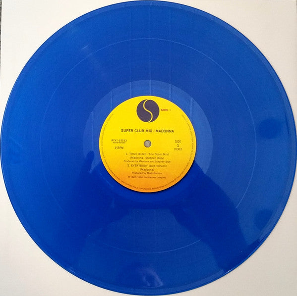 MADONNA True Blue (Super Club Mix ) RSD Blue Vinyl