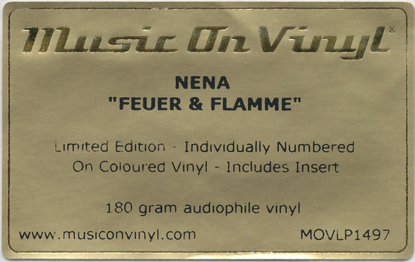 Nena - Feuer & Flamme Ltd. Edition Coloured Vinyl