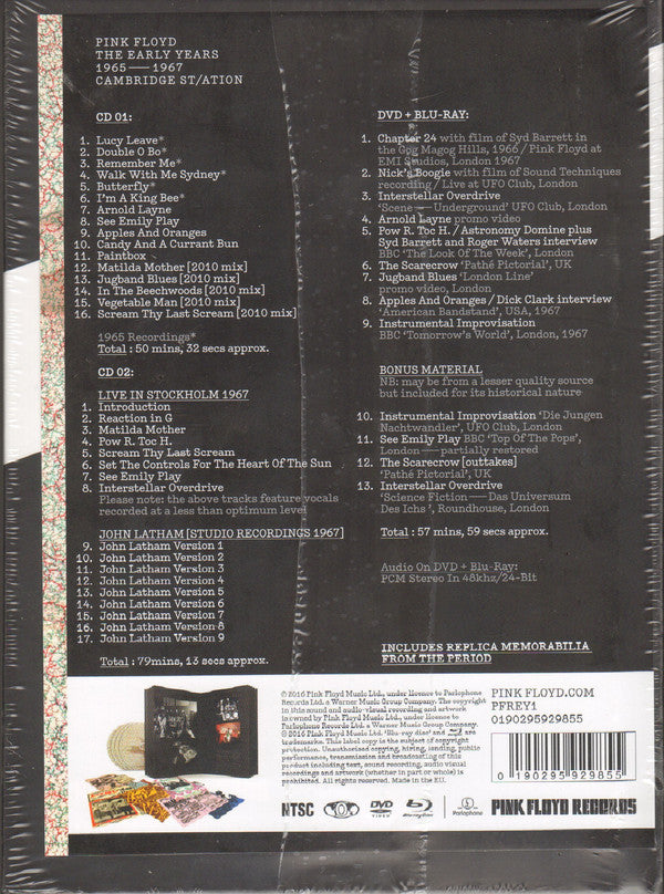PINK FLOYD - The Early Years 1965-1967 Cambridge St/ation 2CD / DVD / Blu-Ray