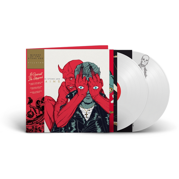 Queens Of The Stone Age – Villains  2LP, LIMITED EDITION WHITE VINYL WITH ETCHING AND POSTER