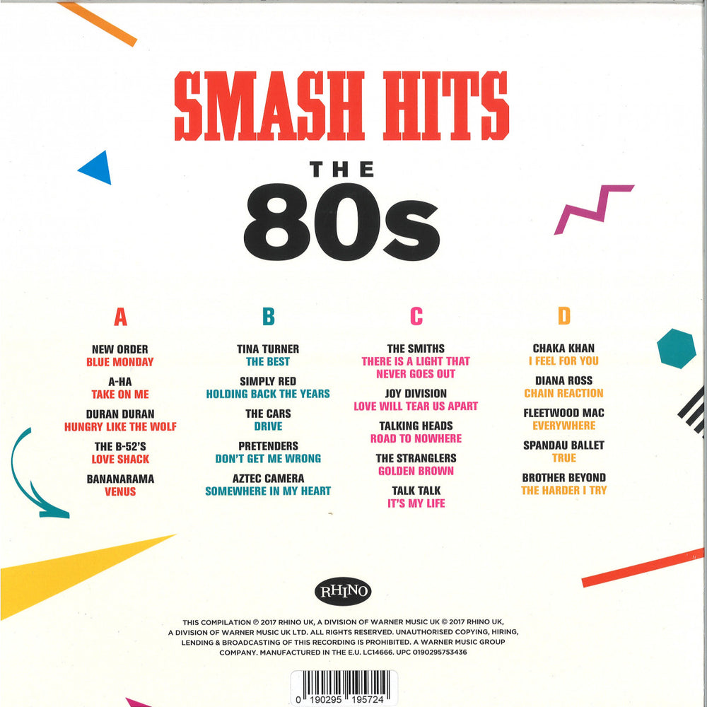 Smash Hits -  the 80s - 2 LP RED Vinyl