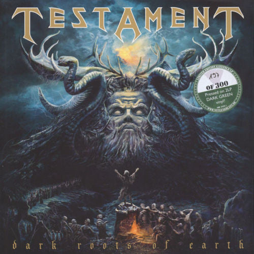 Testament  ‎– Dark Roots Of Earth 2LP Numbered Green Vinyl