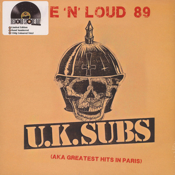 U.K. SUBS - Live 'N' Loud 89 RSD Coloured Vinyl