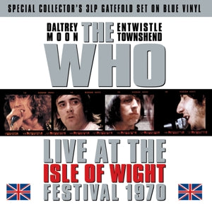 WHO Live At the Isle of Wight 3lp Blue Coloured Vinyl