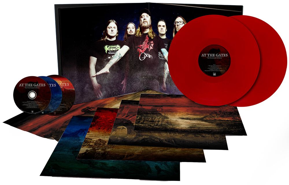 AT THE GATES - THE NIGHTMARE OF BEING Deluxe 2lp+3cd Transparent Red Vinyl