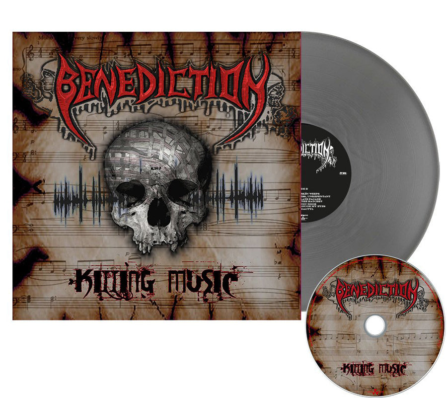 Benediction ‎– Killing Music Silver Vinyl