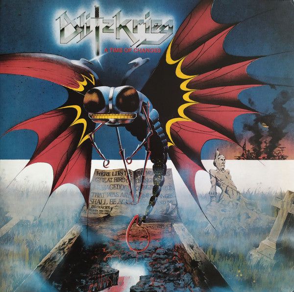 Blitzkrieg – A Time Of Changes  Transparent red vinyl