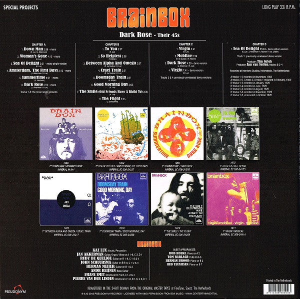 BRAINBOX - Dark Rose - Their 45s 2LP Pseudonym