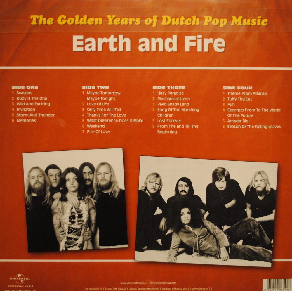 EARTH & FIRE - The Golden Years Of Dutch Pop Music (A&B Sides) 2LP
